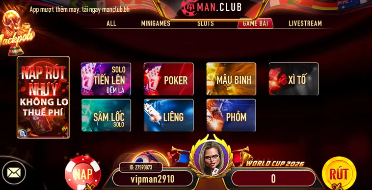 Trải Nghiệm Kho Trò Chơi Tại Cổng Game Bài ManClub Với Tỷ Lệ Thắng Cực Khủng