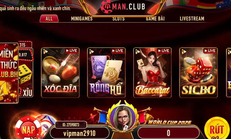 Khám Phá Sảnh Live Casino Livestream Tại ManClub Với Đẳng Cấp Sòng Bài 5 Sao