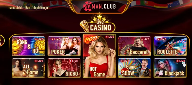 Khám Phá Sảnh Live Casino Livestream Tại ManClub Với Đẳng Cấp Sòng Bài 5 Sao