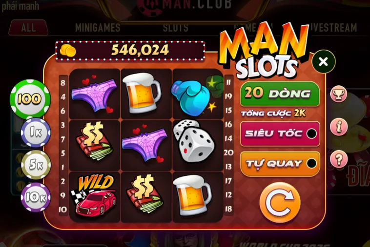 Chinh Phục Siêu Phẩm Minigame Man Slot Tại ManClub Với Phần Thưởng Cực Khủng