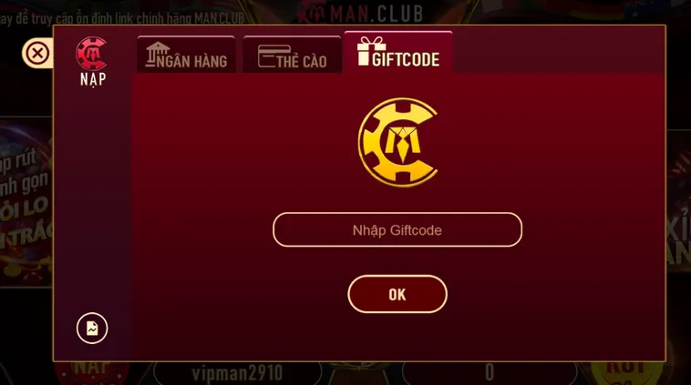 Cách Nạp Tiền ManClub Qua GiftCode Siêu Tốc Nhận Khuyến Mãi Khủng Mỗi Ngày Cho Game Thủ