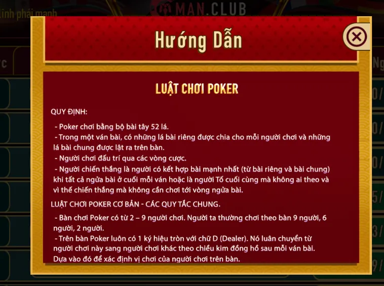 Chinh Phục Đỉnh Cao Poker Tại ManClub Với Những Ván Bài Đầy Kịch Tính