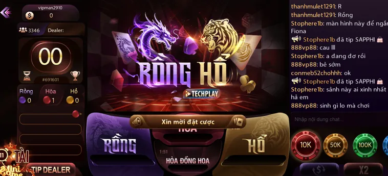 Chinh Phục Chiến Thắng Rồng Hổ Livestream Tại ManClub Với Tỷ Lệ Ăn Thưởng Lớn