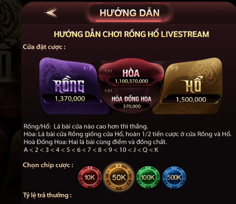 Chinh Phục Chiến Thắng Rồng Hổ Livestream Tại ManClub Với Tỷ Lệ Ăn Thưởng Lớn
