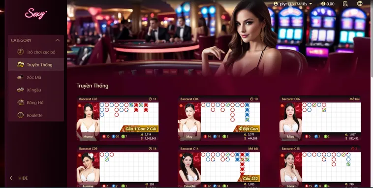 Chinh Phục Sảnh Sexy Gaming Livestream Tại ManClub Với Dealer Nóng Bỏng Nhất